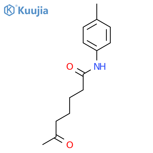 Heptanamide, N-(4-methylphenyl)-6-oxo- structure