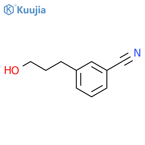 3-(3-hydroxypropyl)benzonitrile structure