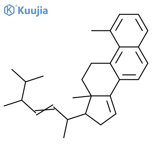 1-Methyl-19-norergosta-1,3,5,7,9,14,22-heptaene; (22E,24S)-form structure