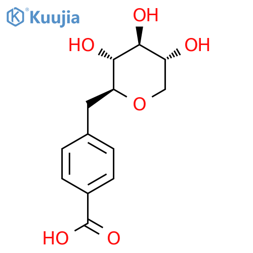 L-Glucitol, 1,5-anhydro-6-(4-carboxyphenyl)-6-deoxy- structure