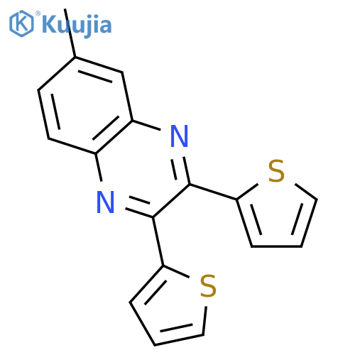 Quinoxaline, 6-methyl-2,3-di-2-thienyl- structure