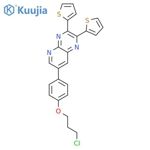 PYRIDO[2,3-B]PYRAZINE, 7-[4-(3-CHLOROPROPOXY)PHENYL]-2,3-DI-2-THIENYL- structure