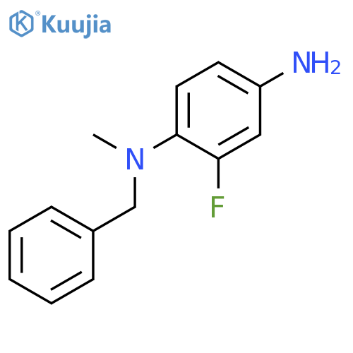 N-1-Benzyl-2-fluoro-N-1-methyl-1,4-benzenediamine structure