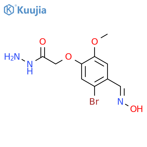 2-{5-bromo-4-(hydroxyimino)methyl-2-methoxyphenoxy}acetohydrazide structure