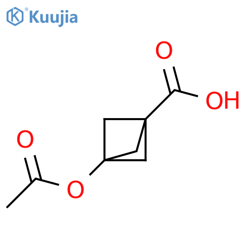 3-(acetyloxy)bicyclo[1.1.1]pentane-1-carboxylic acid structure