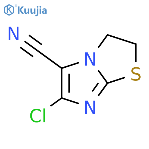 Imidazo[2,1-b]thiazole-5-carbonitrile,6-chloro-2,3-dihydro- structure
