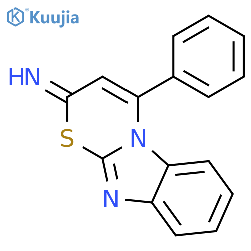 2H-[1,3]THIAZINO[3,2-A]BENZIMIDAZOL-2-IMINE, 4-PHENYL- structure