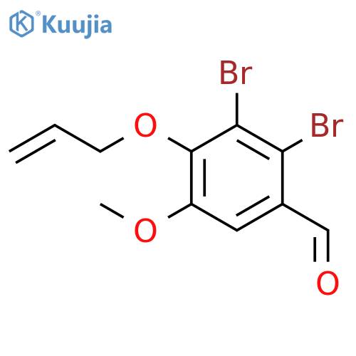2,3-dibromo-5-methoxy-4-(prop-2-en-1-yloxy)benzaldehyde structure