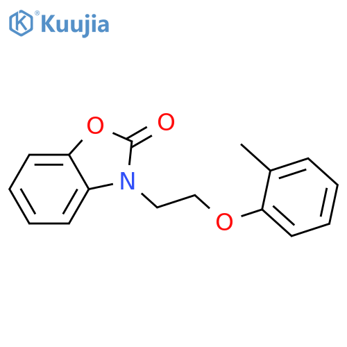 3-2-(2-methylphenoxy)ethyl-2,3-dihydro-1,3-benzoxazol-2-one structure