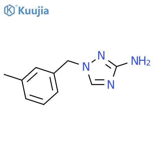 1-(3-methylphenyl)methyl-1H-1,2,4-triazol-3-amine structure