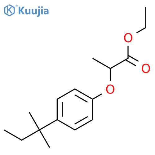ethyl 2-4-(2-methylbutan-2-yl)phenoxypropanoate structure
