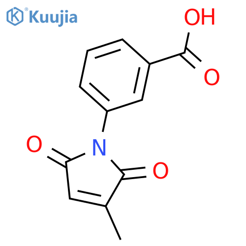 3-(3-methyl-2,5-dioxo-2,5-dihydro-1H-pyrrol-1-yl)benzoic acid structure