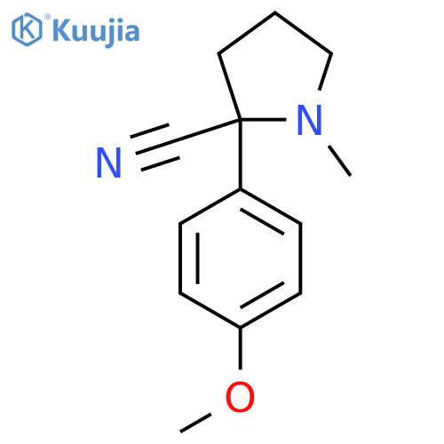 2-(4-Methoxyphenyl)-1-methylpyrrolidine-2-carbonitrile structure