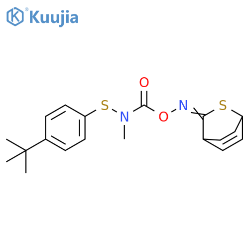2-Thiabicyclo[2.2.2]oct-5-en-3-one, O-[[[[4-(1,1-dimethylethyl)phenyl]thio]methylamino]carbonyl]oxime (9CI) structure