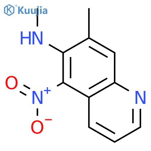 6-METHYLAMINO-7-METHYL-5-NITROQUINOLINE structure
