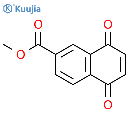 2-Naphthalenecarboxylic acid, 5,8-dihydro-5,8-dioxo-, methyl ester structure