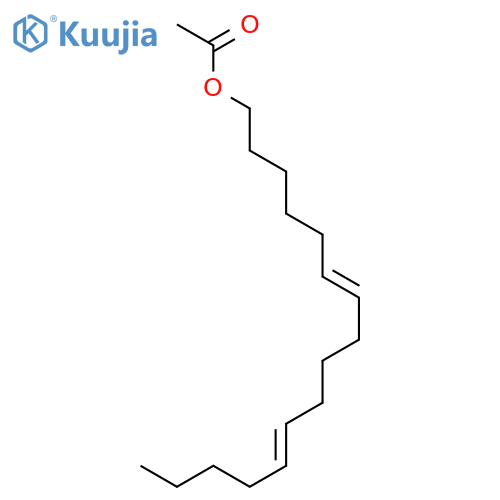 (6E,11Z)-hexadeca-6,11-dien-1-yl acetate structure