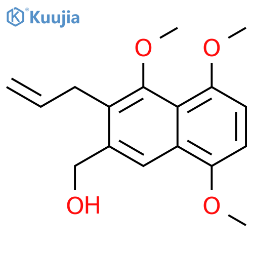 2-Naphthalenemethanol, 4,5,8-trimethoxy-3-(2-propenyl)- structure