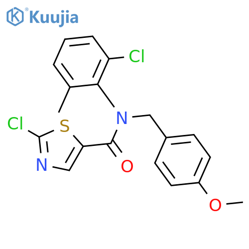 5-Thiazolecarboxamide,2-chloro-N-(2-chloro-6-methylphenyl)-N-[(4-methoxyphenyl)methyl]- structure