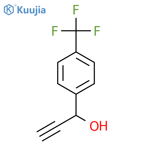 1-[4-(Trifluoromethyl)phenyl]-2-propyn-1-ol structure