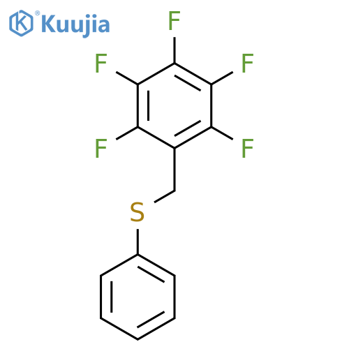 1,2,3,4,5-pentafluoro-6-[(phenylsulfanyl)methyl]benzene structure