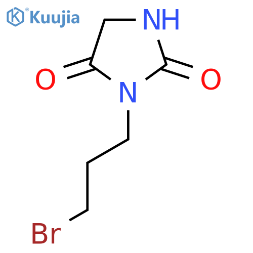 3-(3-bromopropyl)imidazolidine-2,4-dione structure