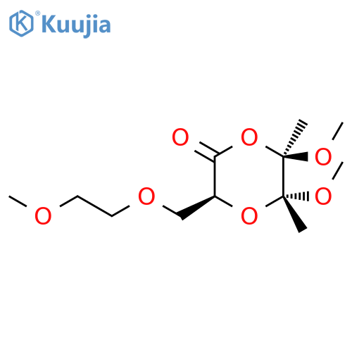1,4-Dioxan-2-one, 5,6-dimethoxy-3-[(2-methoxyethoxy)methyl]-5,6-dimethyl-, (3S,5R,6R)- structure