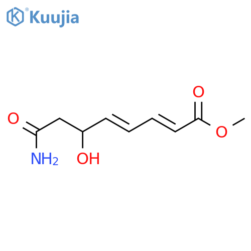2,4-Octadienoic acid, 8-amino-6-hydroxy-8-oxo-, methyl ester, (E,E)- structure