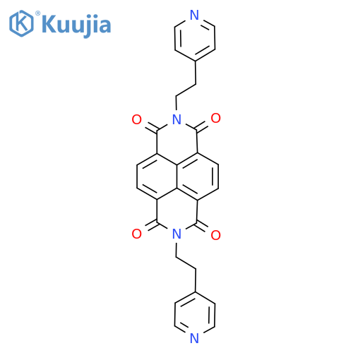 N,N'-Bis[2-(4-pyridyl)ethyl]naphthalene-1,8:4,5-bis(dicarbimide) structure