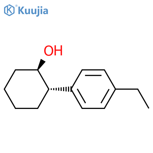 (1R,2S)-2-(4-ethylphenyl)cyclohexan-1-ol structure