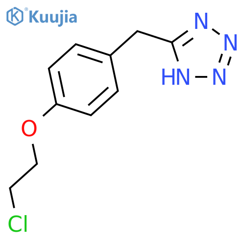 1H-Tetrazole, 5-[[4-(2-chloroethoxy)phenyl]methyl]- structure