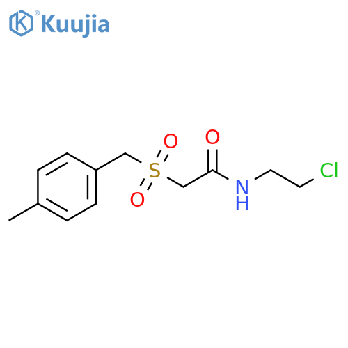 Acetamide, N-(2-chloroethyl)-2-[[(4-methylphenyl)methyl]sulfonyl]- structure