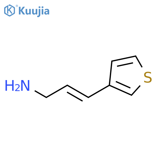 3-(thiophen-3-yl)prop-2-en-1-amine structure