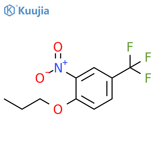 2-nitro-1-propoxy-4-(trifluoromethyl)benzene structure