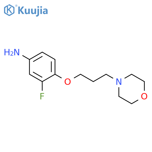 BENZENAMINE, 3-FLUORO-4-[3-(4-MORPHOLINYL)PROPOXY]- structure