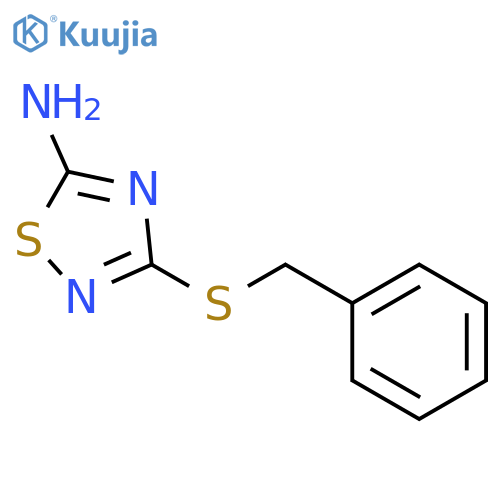 3-(Benzylsulfanyl)-1,2,4-thiadiazol-5-amine structure