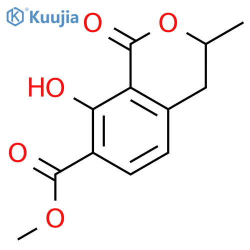 3,4-Dihydro-8-hydroxy-3-methyl-1-oxo-1H-2-benzopyran-7-carboxylic Acid Methyl Ester structure