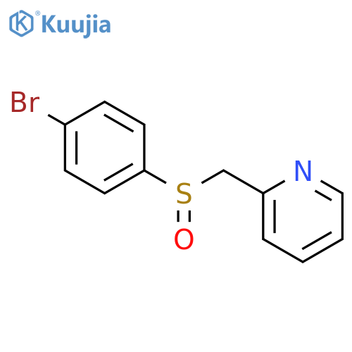 PYRIDINE, 2-[[(4-BROMOPHENYL)SULFINYL]METHYL]- structure