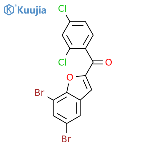 Methanone, (5,7-dibromo-2-benzofuranyl)(2,4-dichlorophenyl)- structure