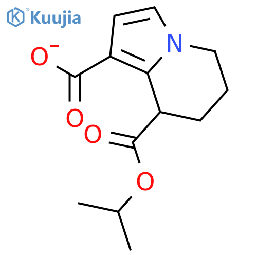 1,8-Indolizinedicarboxylic acid, 5,6,7,8-tetrahydro-, 8-(1-methylethyl)ester structure