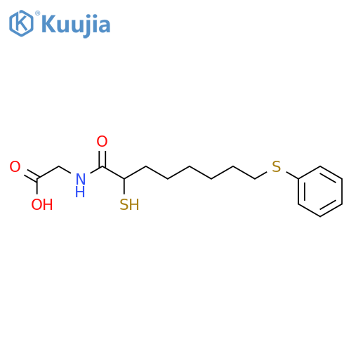 GLYCINE, N-[2-MERCAPTO-1-OXO-8-(PHENYLTHIO)OCTYL]- structure