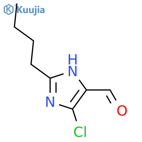 2-Butyl-4-chloro-1H-imidazole-5-carboxaldehyde structure