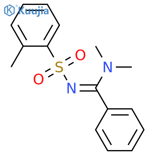 (Z)-N,N-dimethyl-N'-(2-methylbenzenesulfonyl)benzenecarboximidamide structure