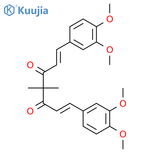 1,6-Heptadiene-3,5-dione, 1,7-bis(3,4-dimethoxyphenyl)-4,4-dimethyl- structure