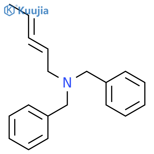 Benzenemethanamine, N-2,3-pentadienyl-N-(phenylmethyl)- structure