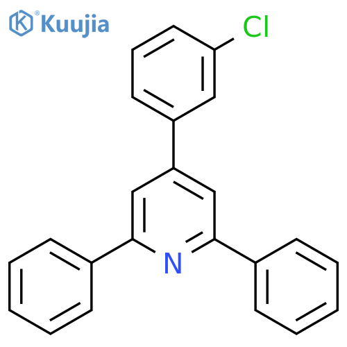 Pyridine, 4-(3-chlorophenyl)-2,6-diphenyl- structure