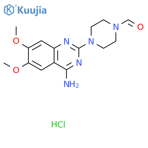 4-(4-Amino-6,7-dimethoxy-2-quinazolinyl)-1-piperazinecarboxaldehyde Hydrochloride structure