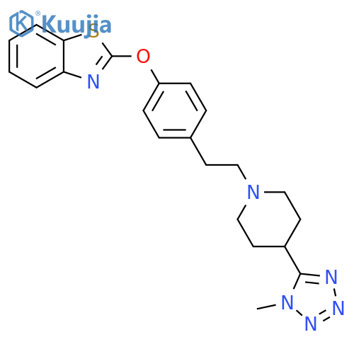 Benzothiazole,2-[4-[2-[4-(1-methyl-1H-tetrazol-5-yl)-1-piperidinyl]ethyl]phenoxy]- structure