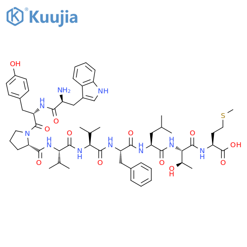 L-Methionine,L-tryptophyl-L-tyrosyl-L-prolyl-L-valyl-L-valyl-L-phenylalanyl-L-leucyl-L-threonyl- structure