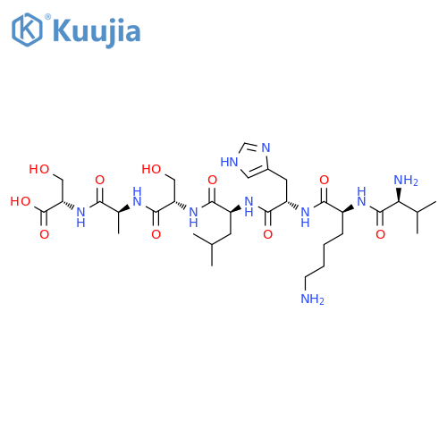 L-SERINE, L-VALYL-L-LYSYL-L-HISTIDYL-L-LEUCYL-L-SERYL-L-ALANYL- structure